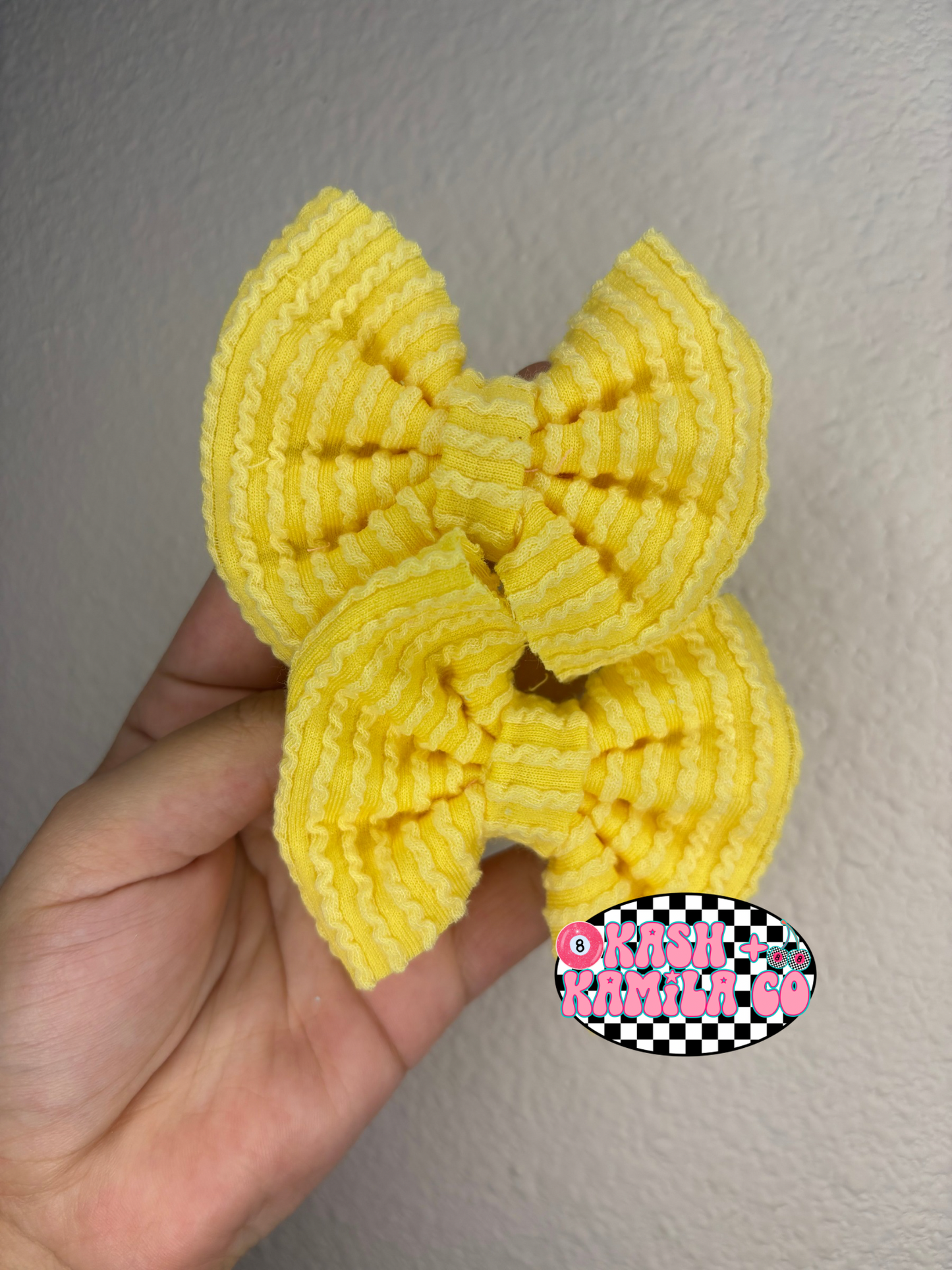 RTS 3” Piggies Urban Rib Yellow Nude Nylon (For clip leave in Notes)