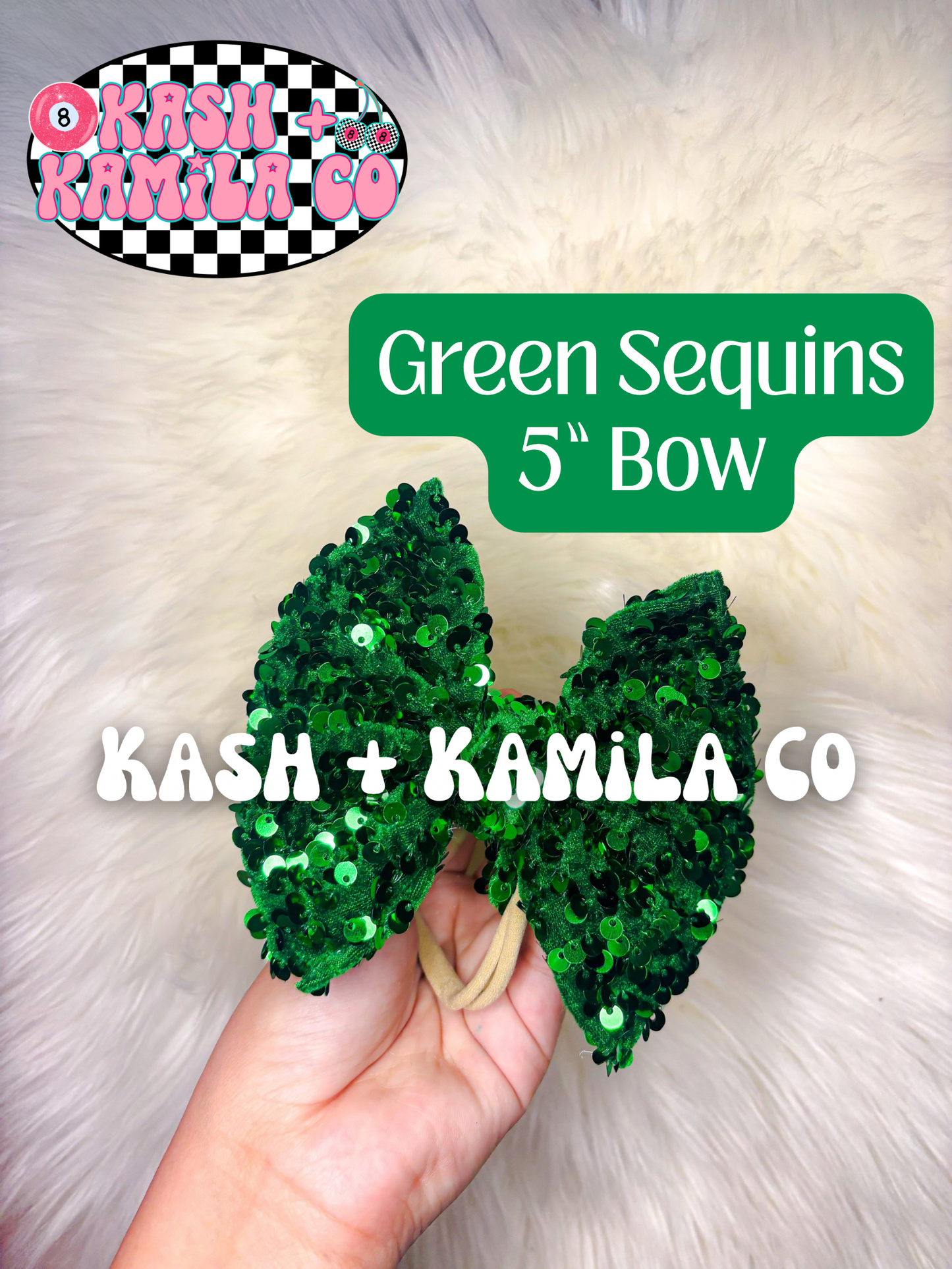 PREORDER Sequins (2) | Bows & Piggies (Clip/Nylon)