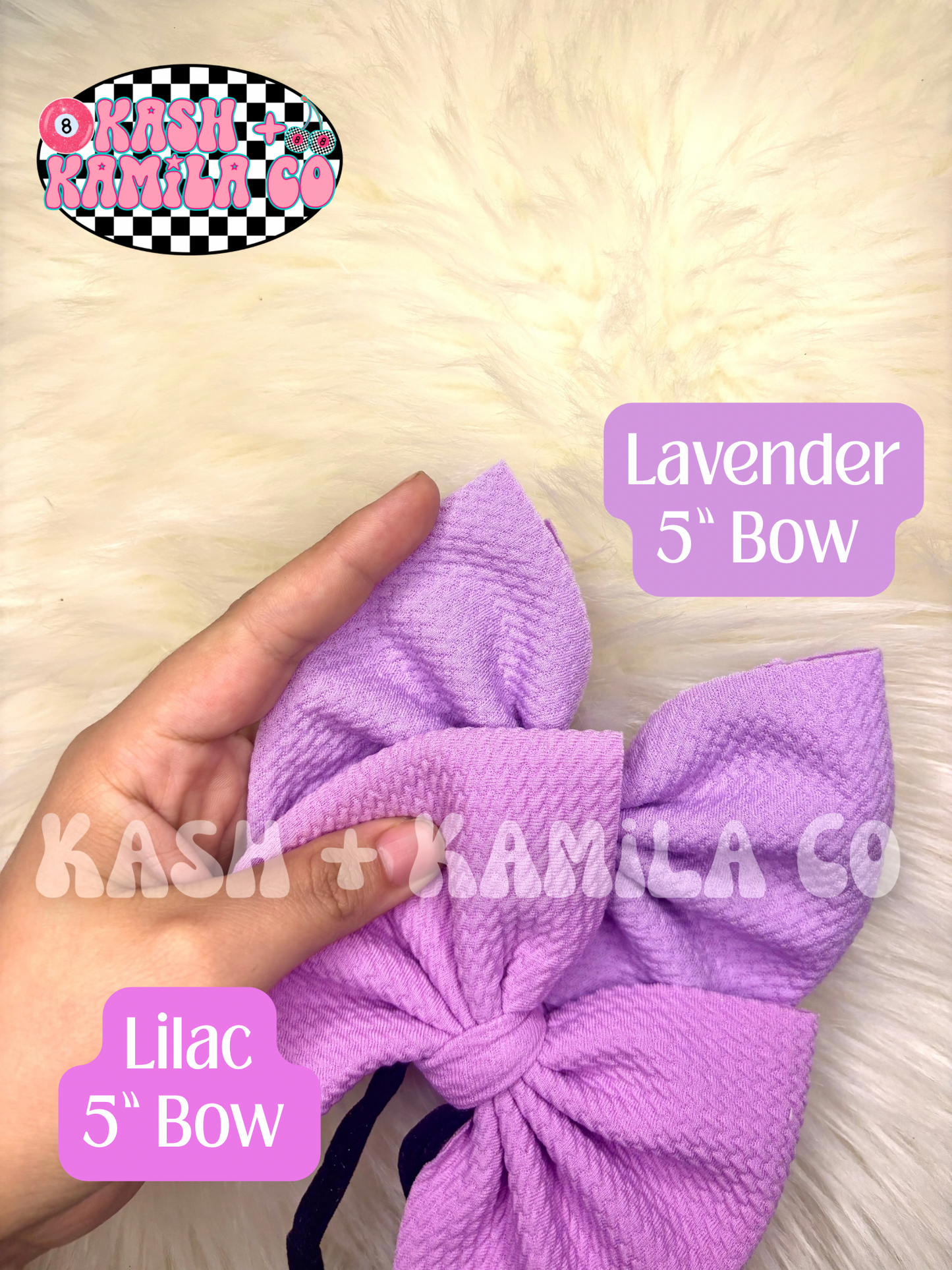 PREORDER Purple Shades (1) Bows & Piggies (Clip/Nylon)