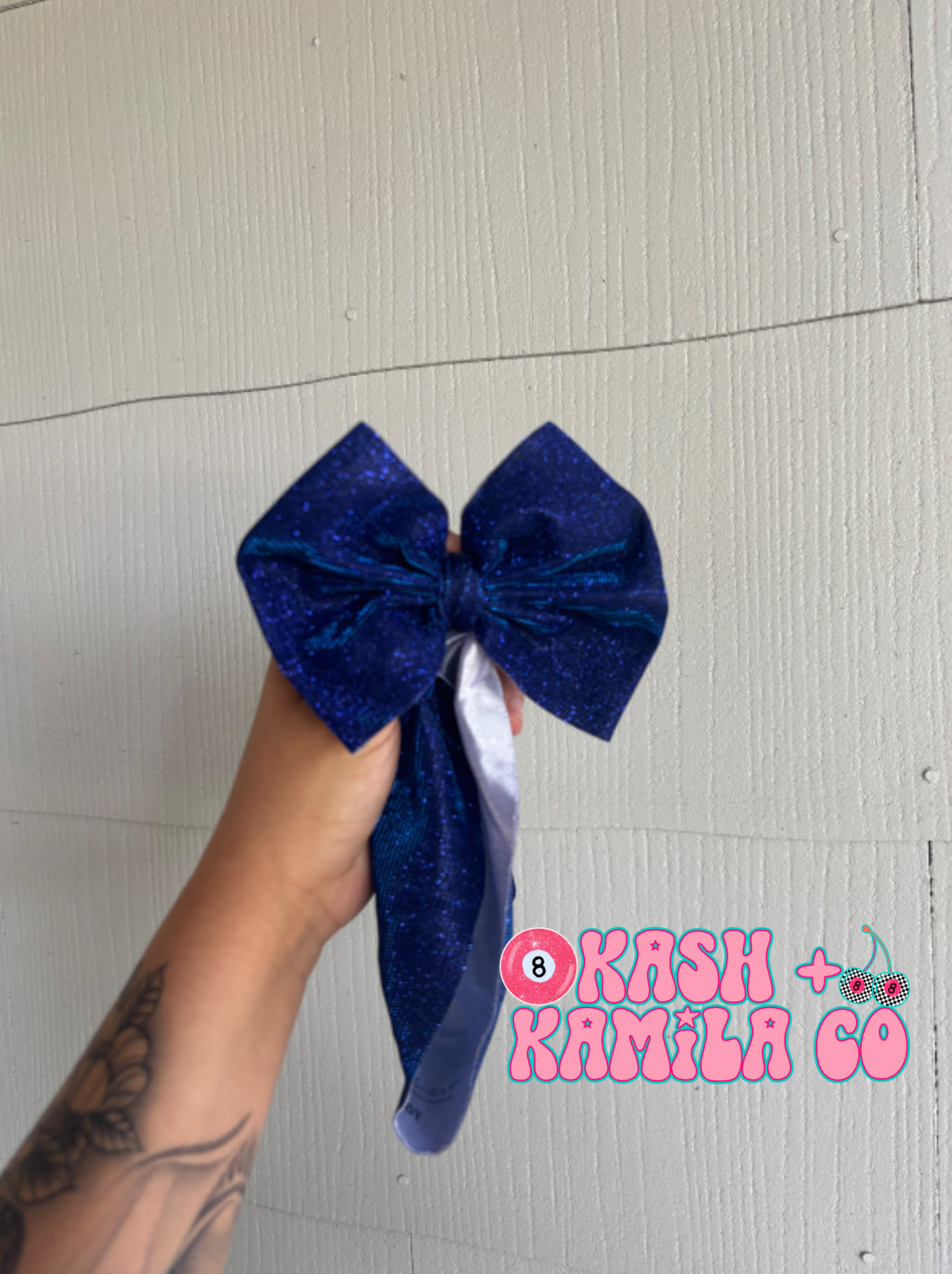 RTS 5” Headwrap Glitter Royal Blue