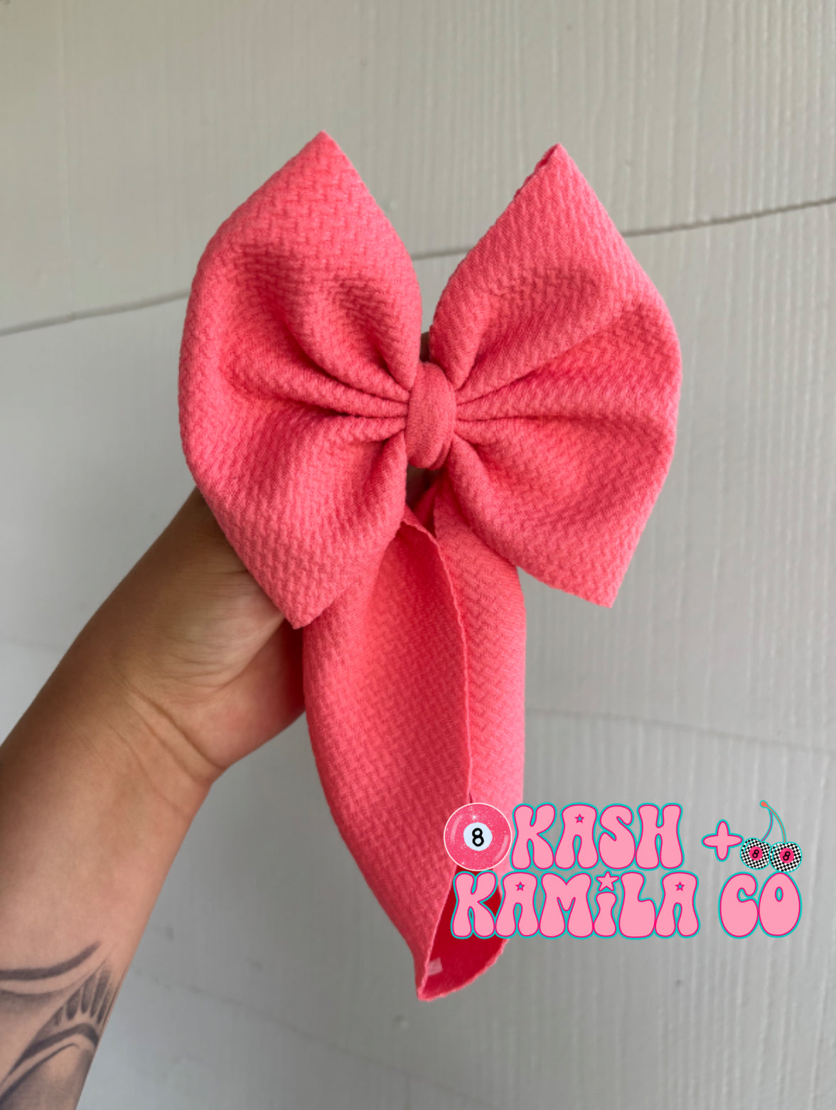 RTS 5” Headwrap Bubble Gum Pink/Baby