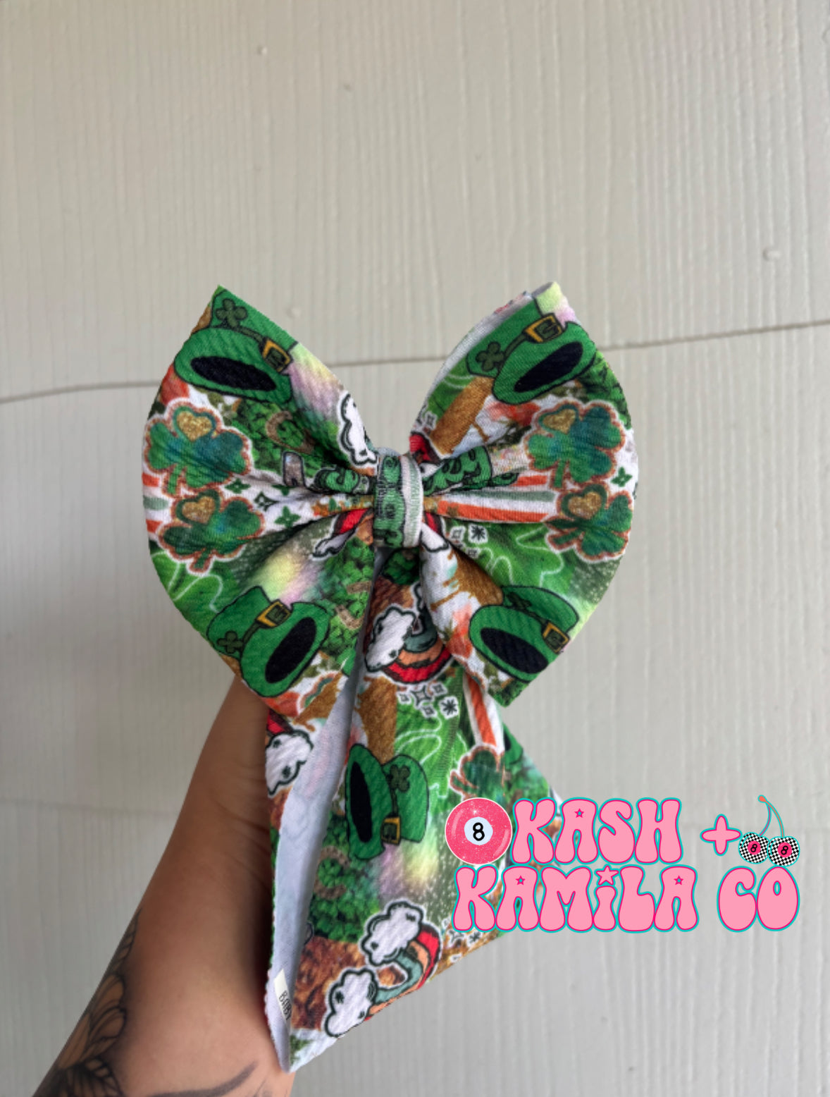 RTS 5” Headwrap St Pattys Day/Baby