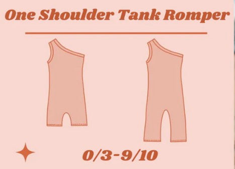 CUSTOM | One Shoulder Tank Romper