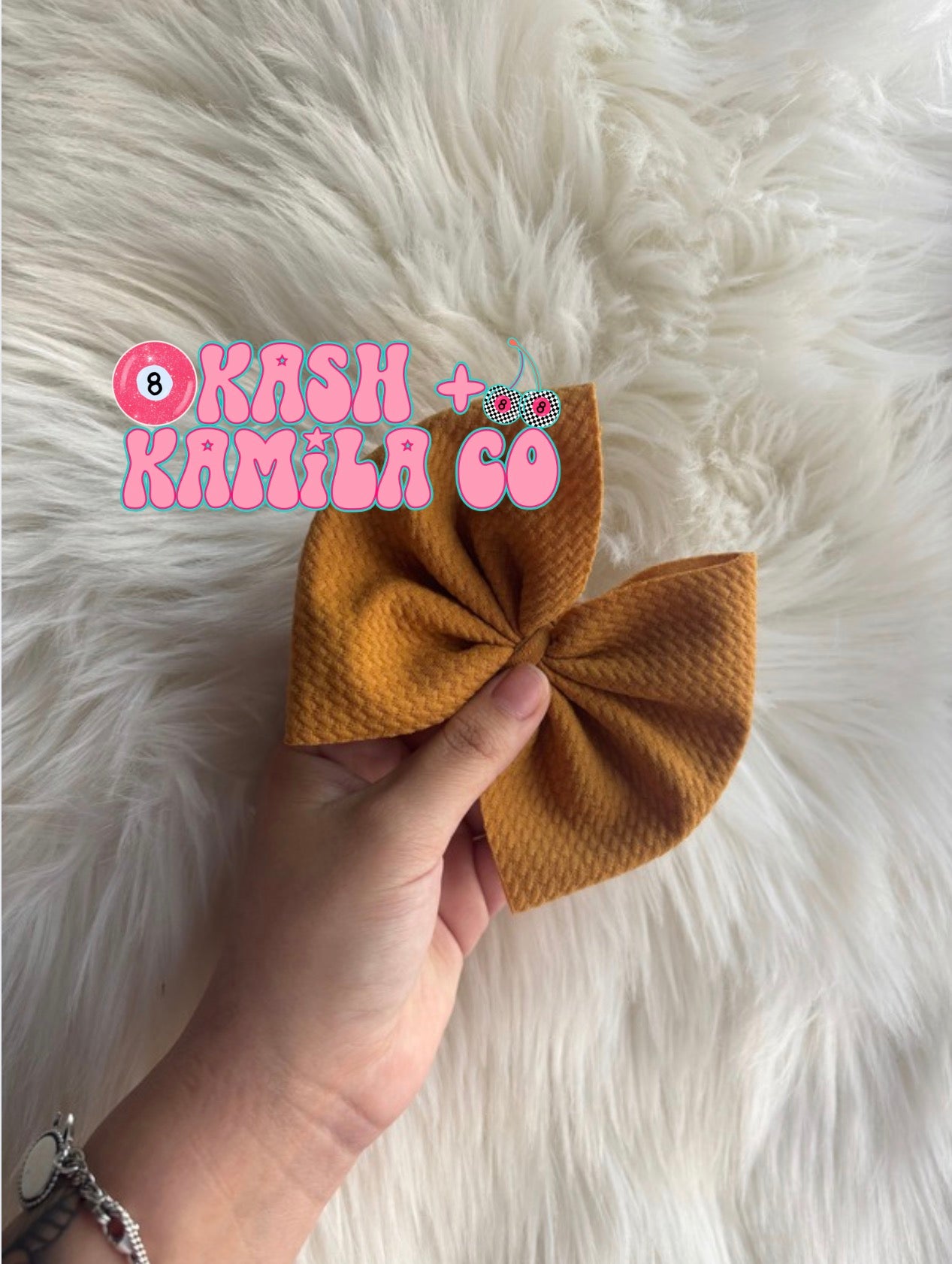 RTS 5” Bow Mustard Yellow / Clip