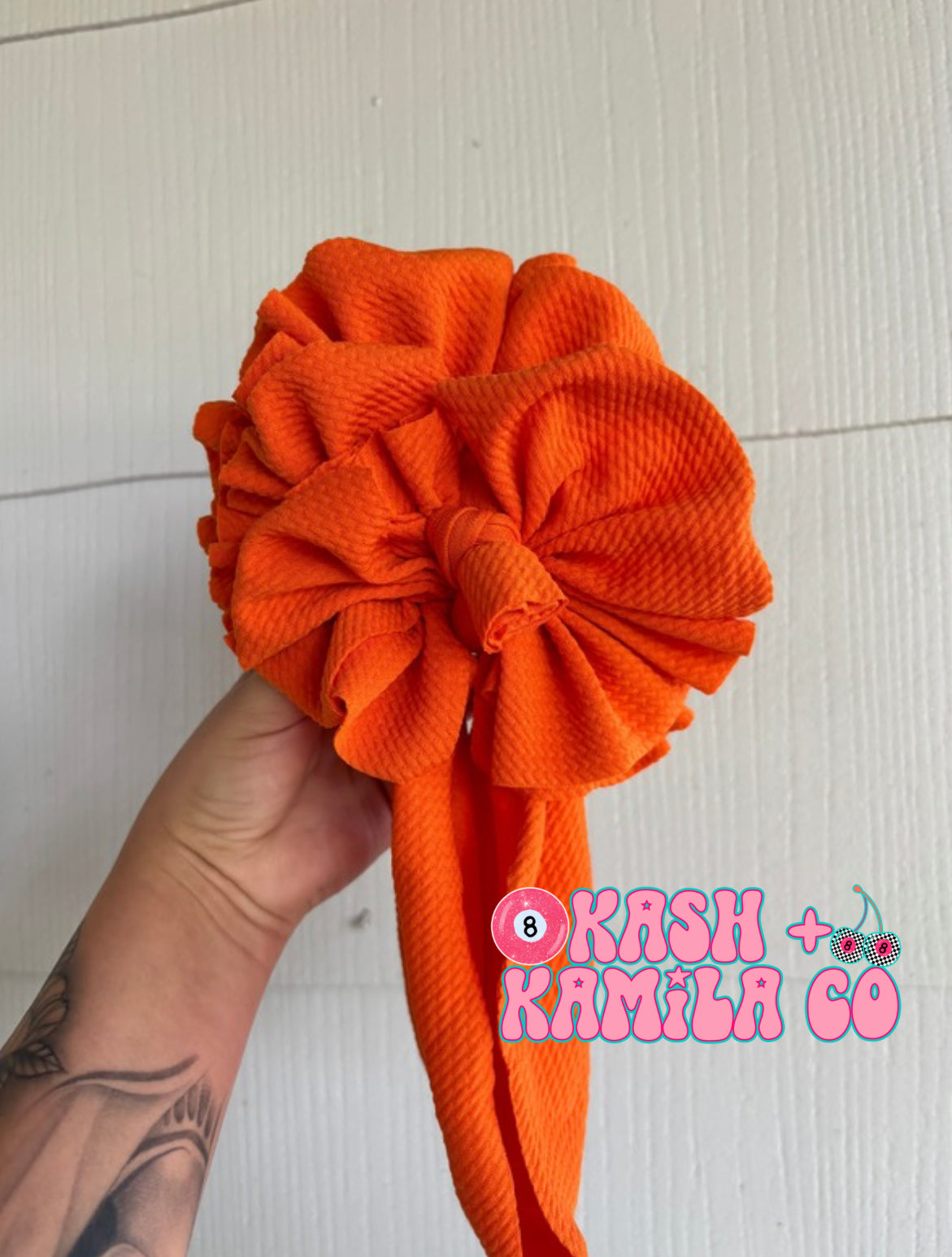 RTS Shredded Headwrap Orange/Toddler
