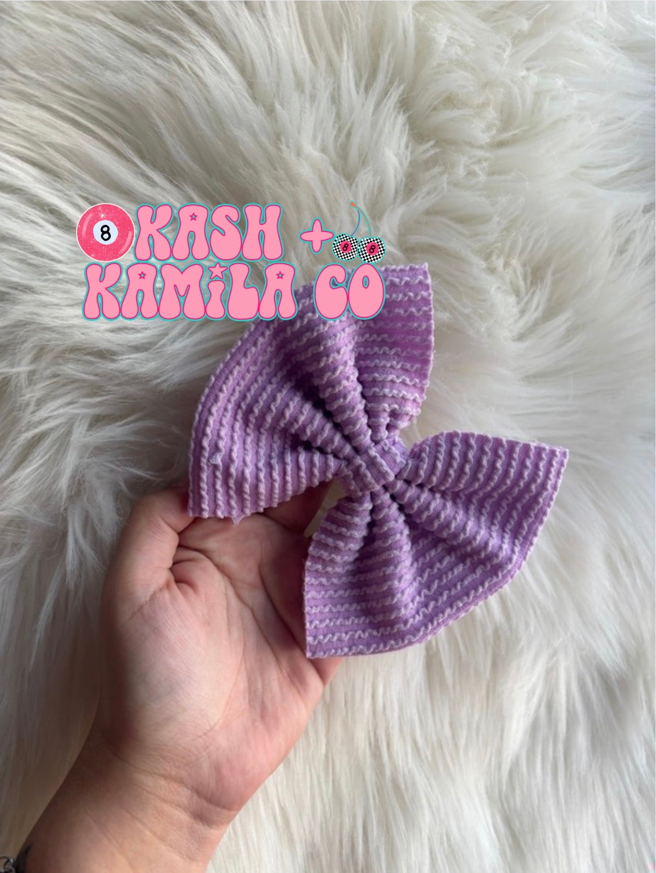 RTS 5” Bow Urban Rib Lilac Black Nylon