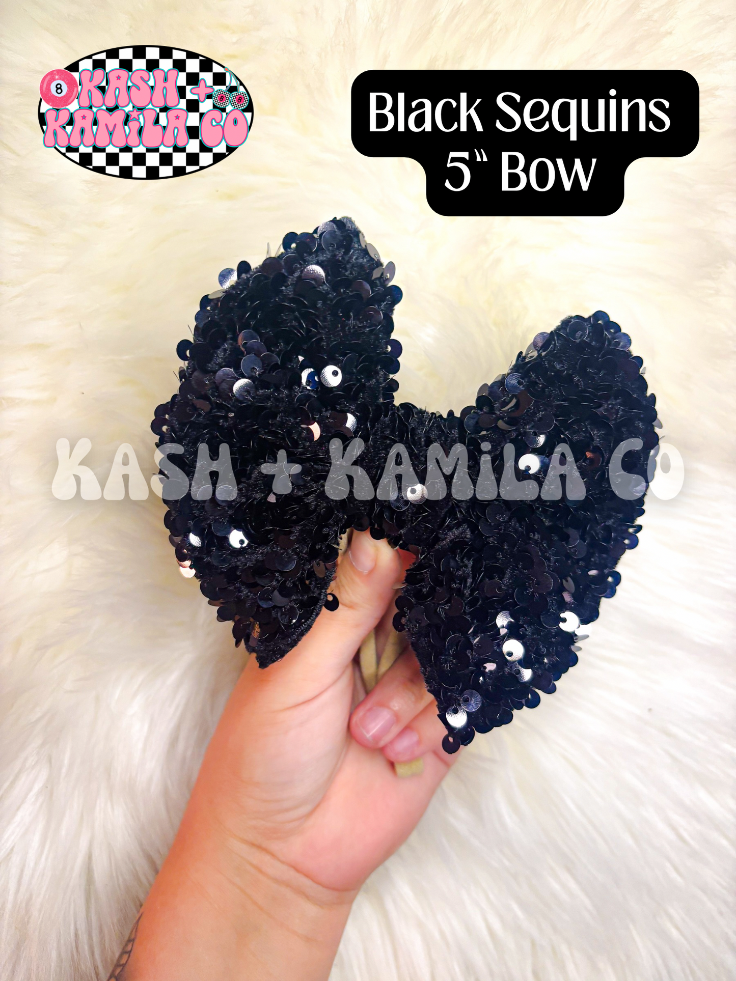 PREORDER Sequins Bows & Piggies (4) | (Clip/Nylon)