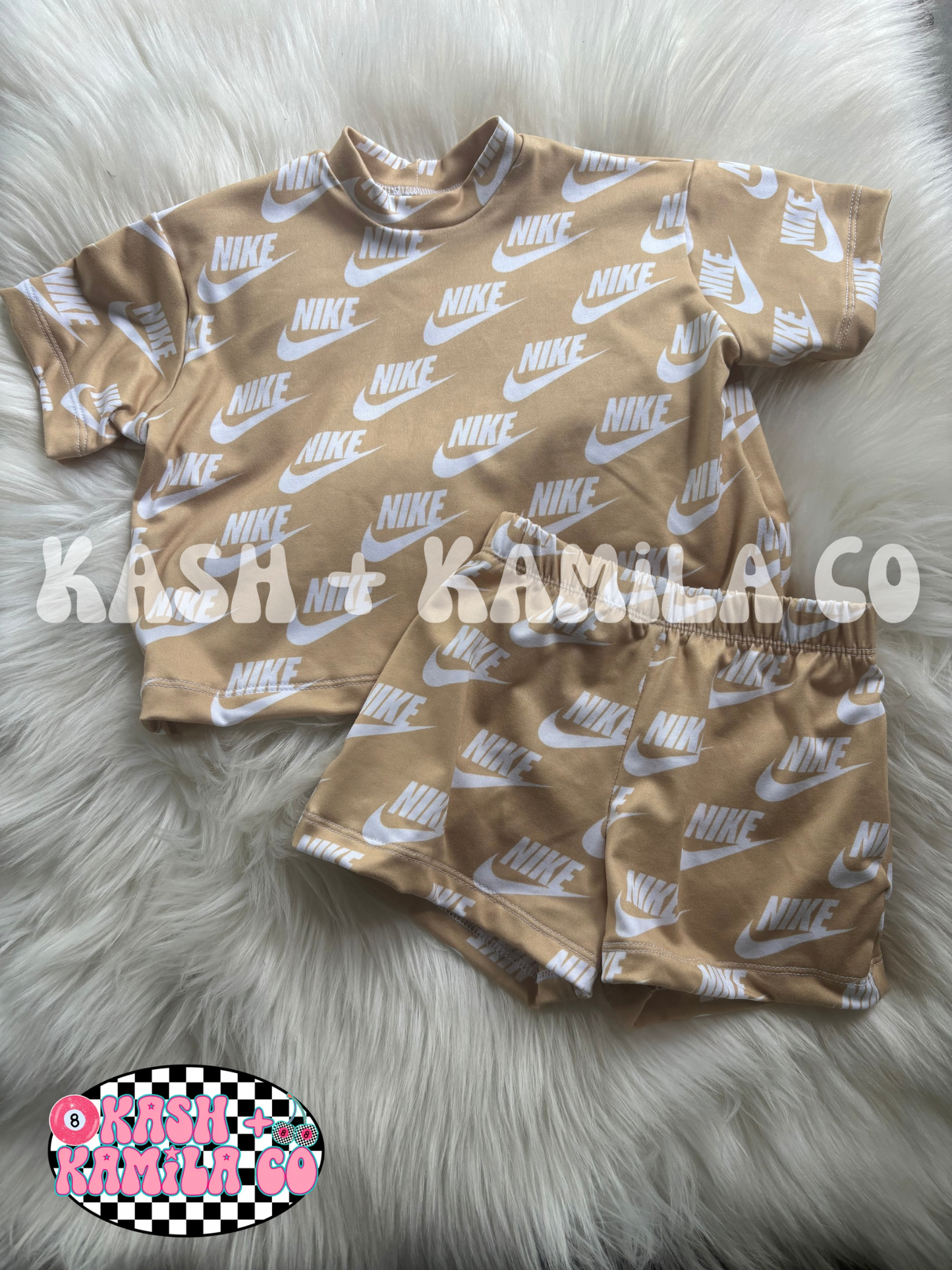 RTS Tan Nike Comfy Set 3-6m