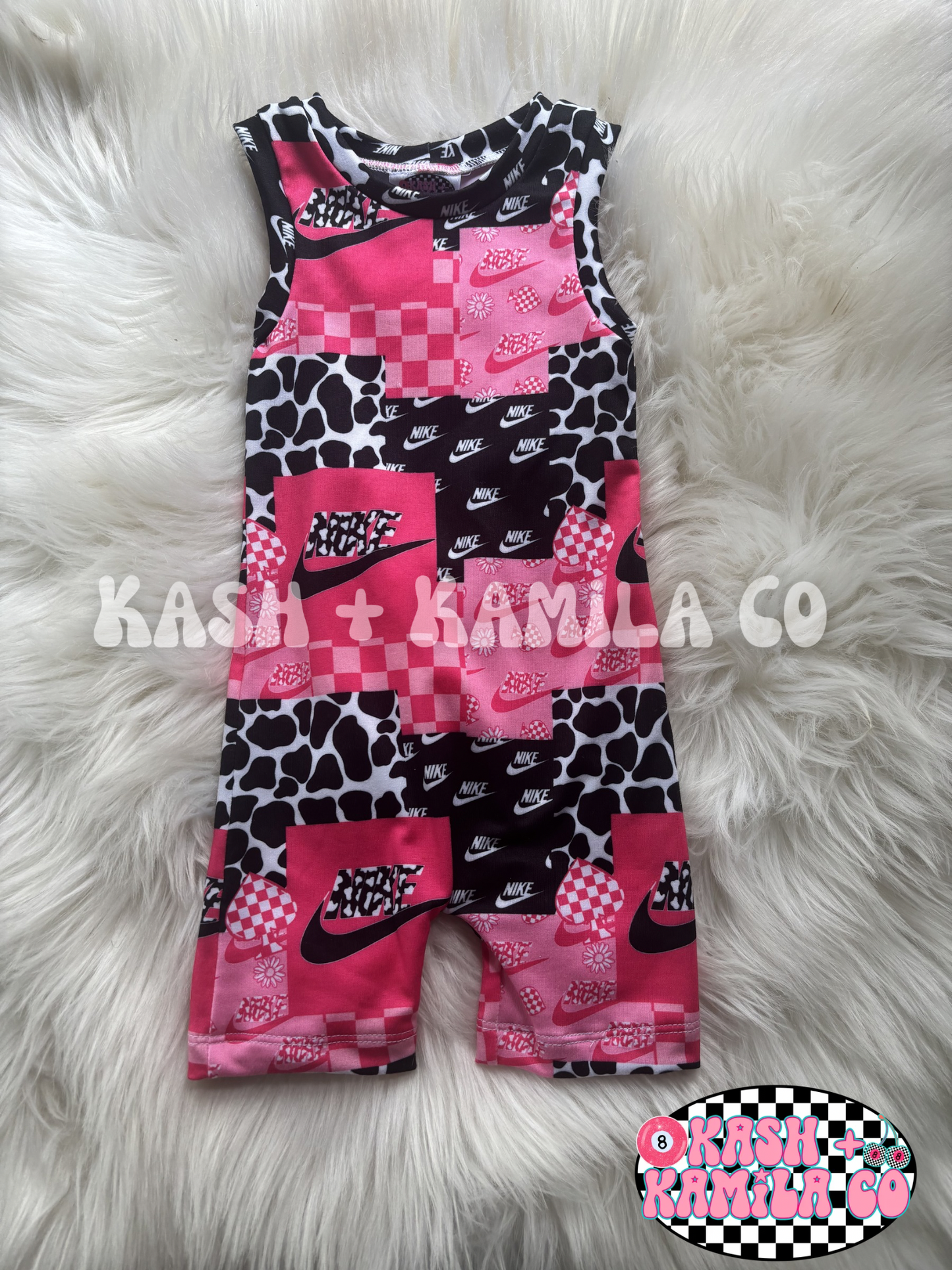 RTS Nike Collage Ollie Romper 3-6m