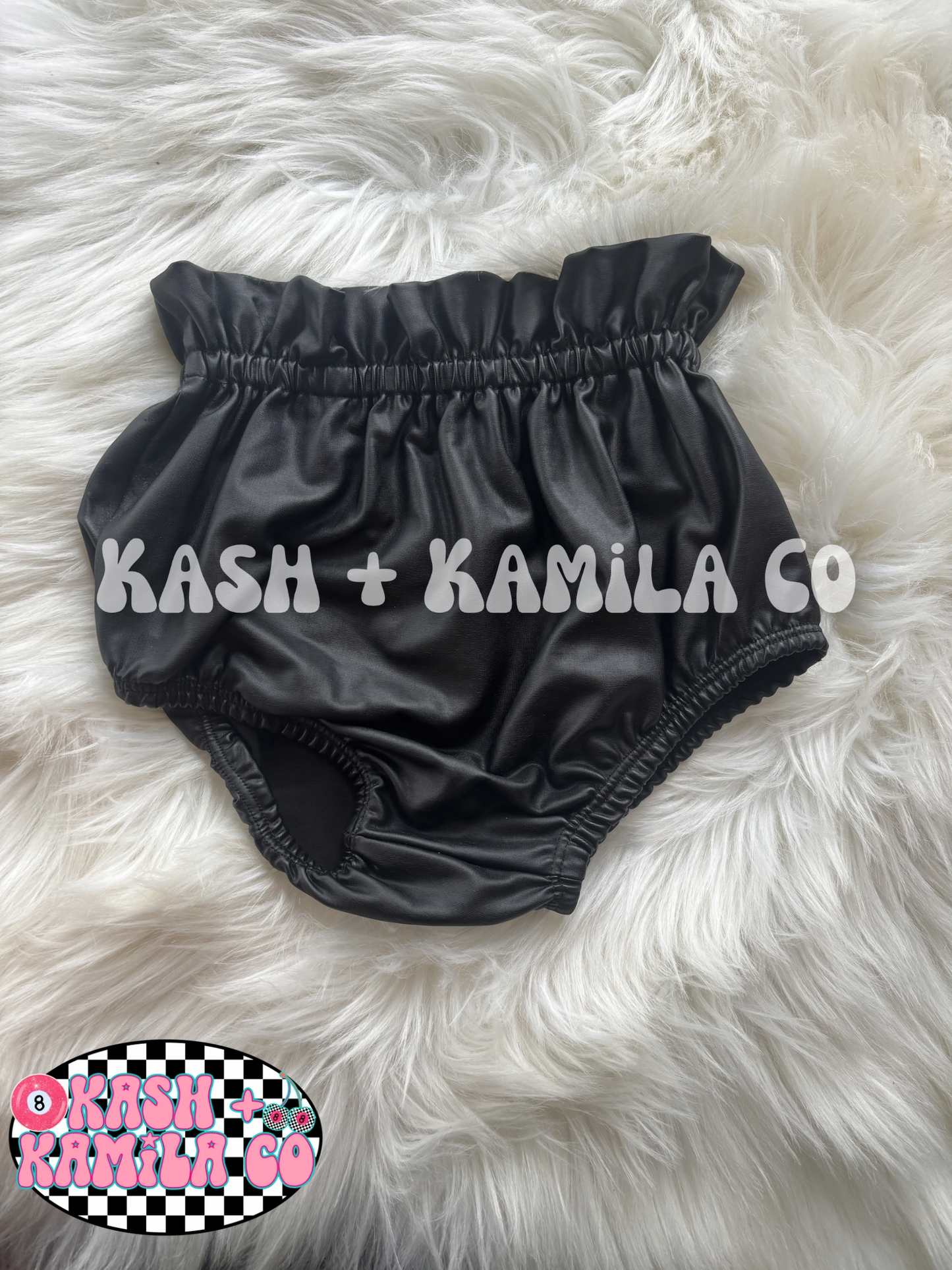 RTS Bloomies Black Pleather 2T