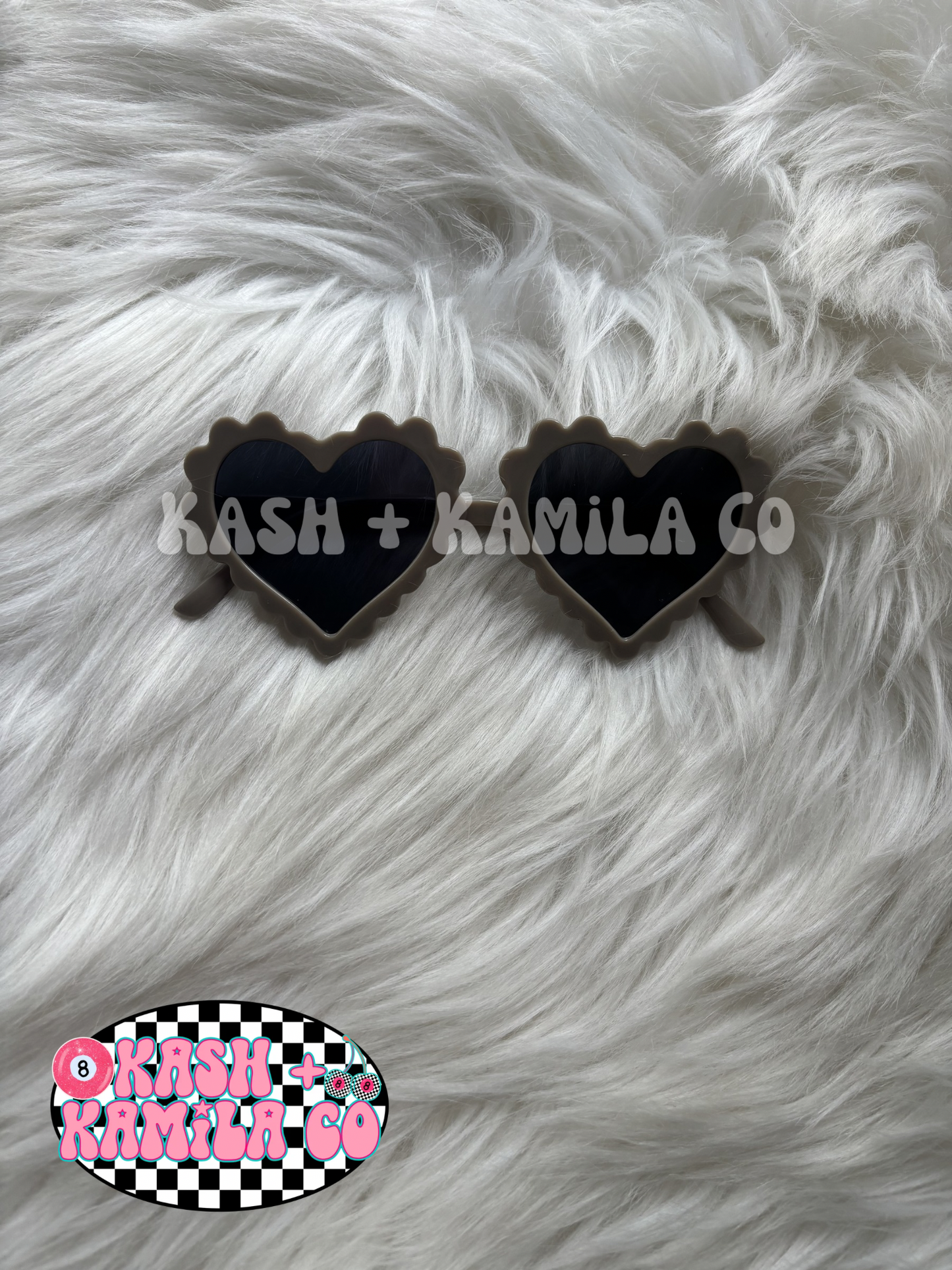 RTS Heart Sunglasses Taupe