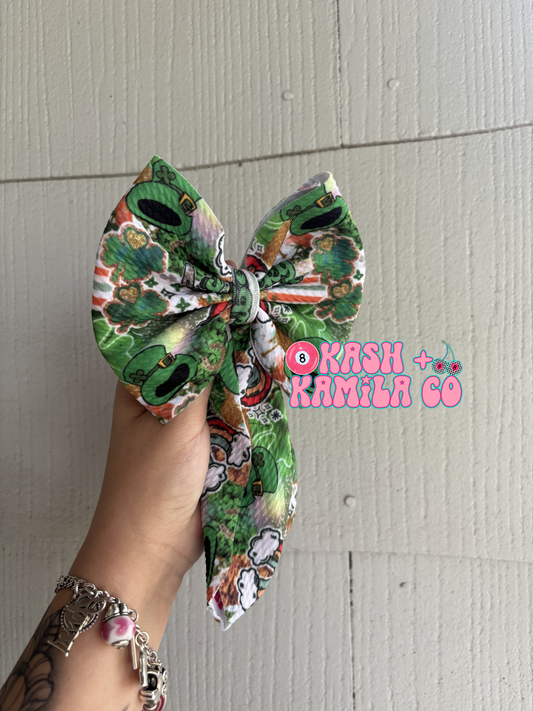 RTS 5” Headwrap St Pattys Day Collage / Baby