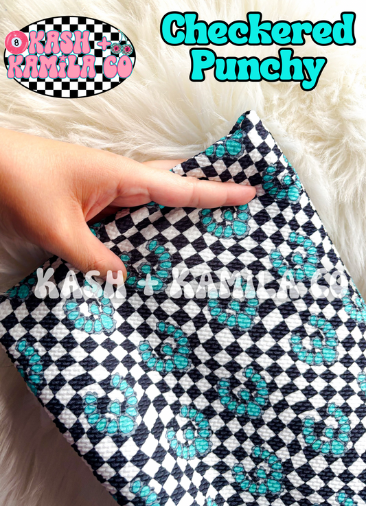 Checkered Punchy Bows & Headwraps