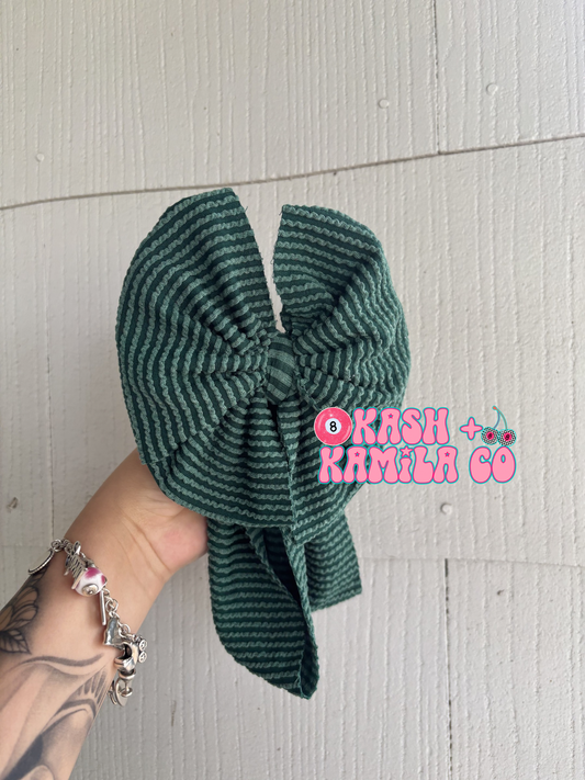 RTS Messy Headwrap Dk Green Urban Rib / Toddler