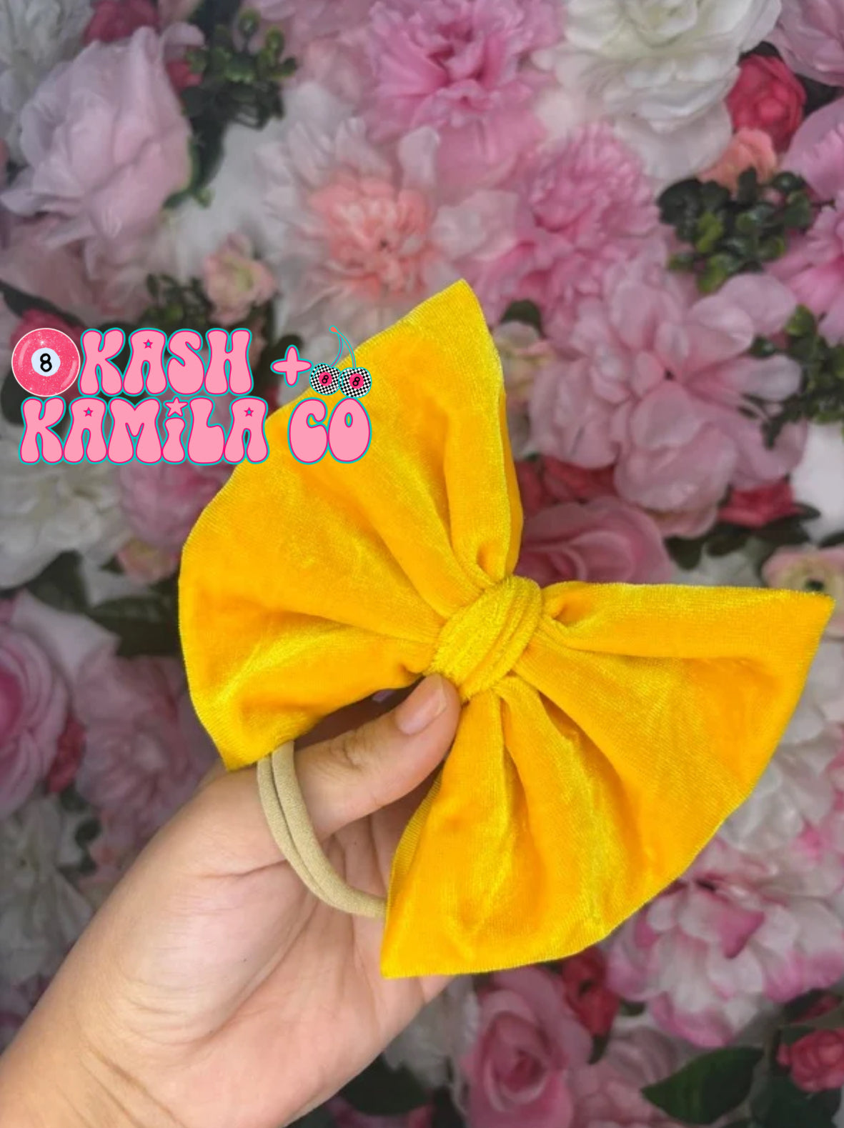 RTS 5” Bow Velvet Honey Velvet/Nude Nylon