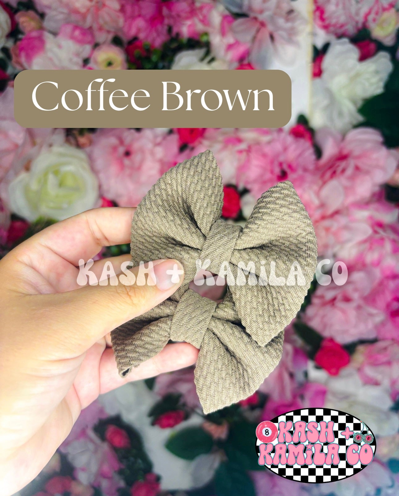 MTO Brown Shades Bows & Piggies (Clip/Nylon)
