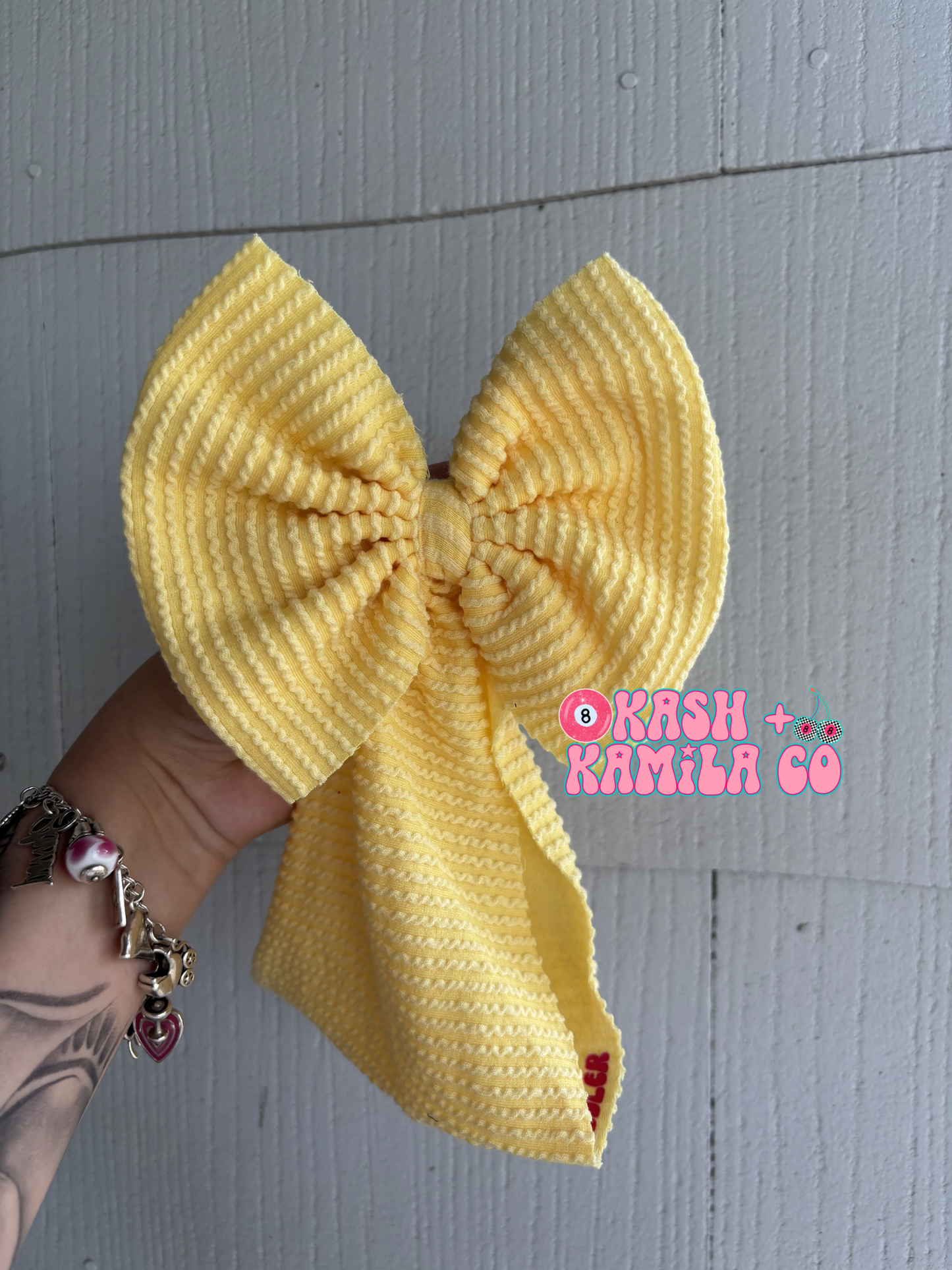 RTS 6” Headwrap Pastel Yellow Urban Rib / Toddler