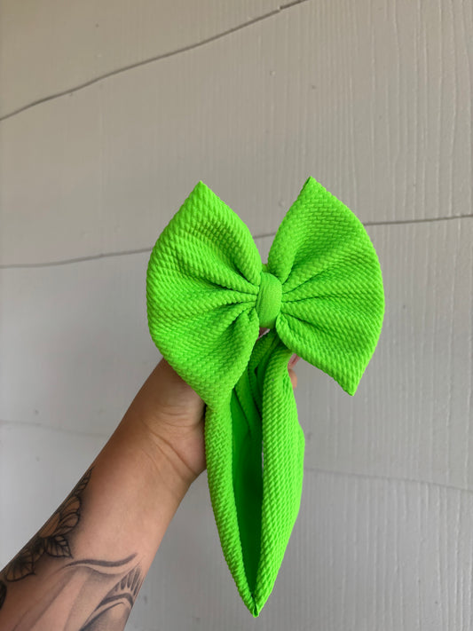 RTS 5” Headwrap Lime Green/Toddler