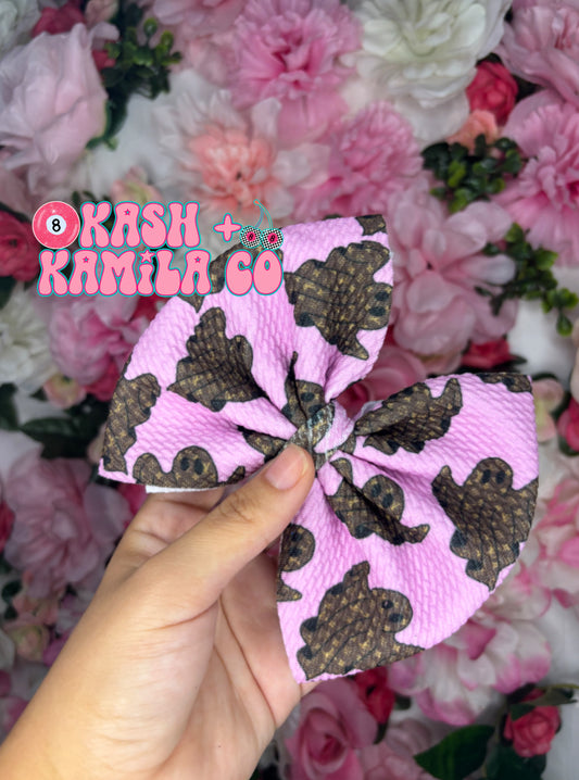 RTS 5” Bow Halloween Boujee Ghosts/Clip