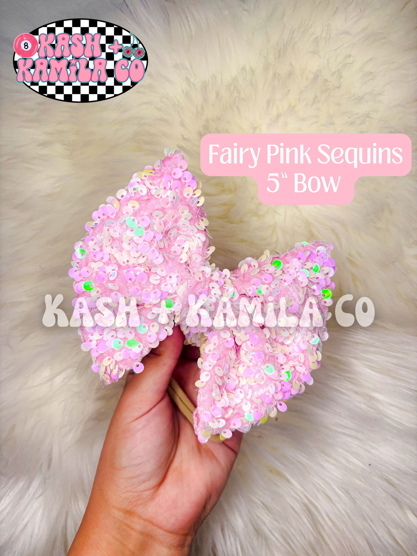 PREORDER Sequins (5) | Bows & Piggies (Clip/Nylon)
