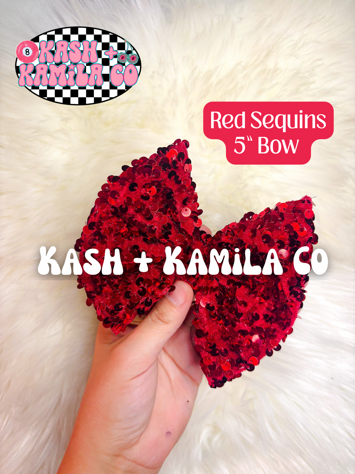 PREORDER Sequins (2) | Bows & Piggies (Clip/Nylon)
