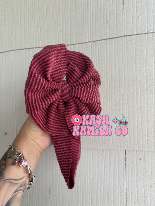 RTS Messy Headwrap Dk Red / Toddler