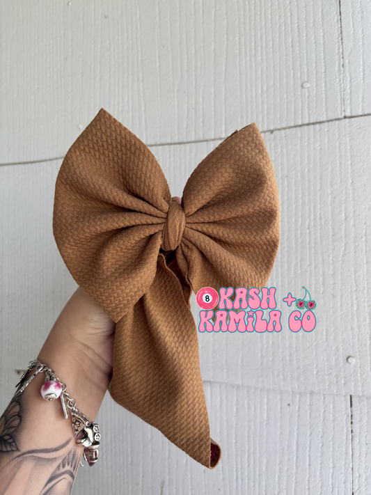RTS 6” Headwrap Cappuccino Brown / Toddler