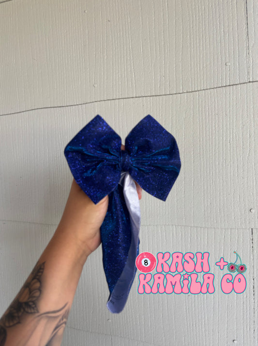 RTS 5” Headwrap Glitter Royal Blue