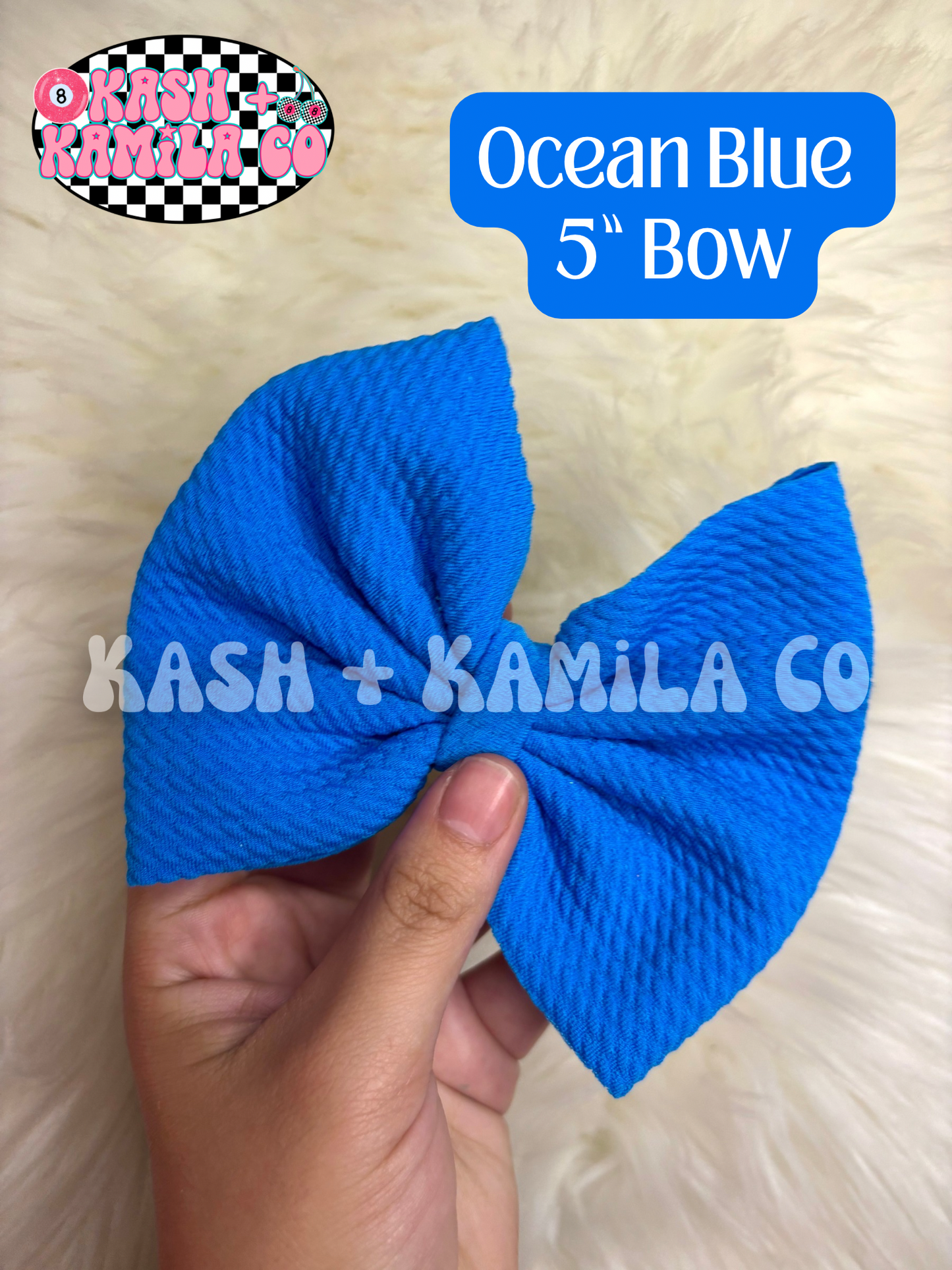 MTO Blue Shades (2) | Bows & Piggies (Clip/Nylon)