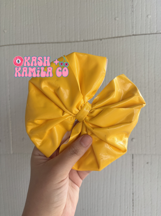RTS Messy Bow Plastic Yellow / Clip