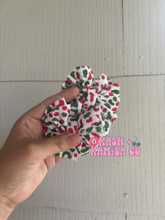 RTS Mini Shredded Piggies Red/Green Leopard/ Clip