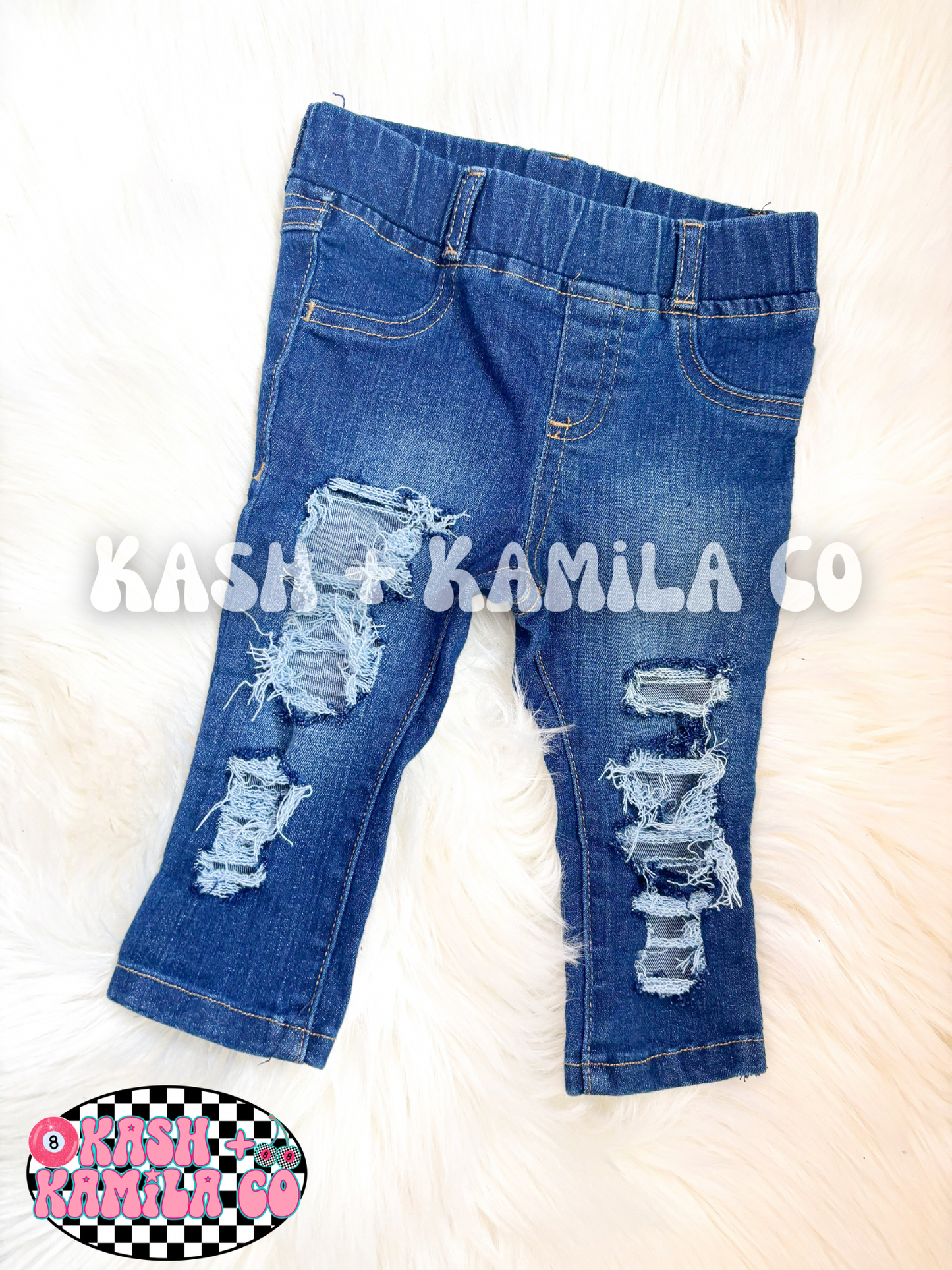 RTS Distressed Skinny Jeans 6-9m