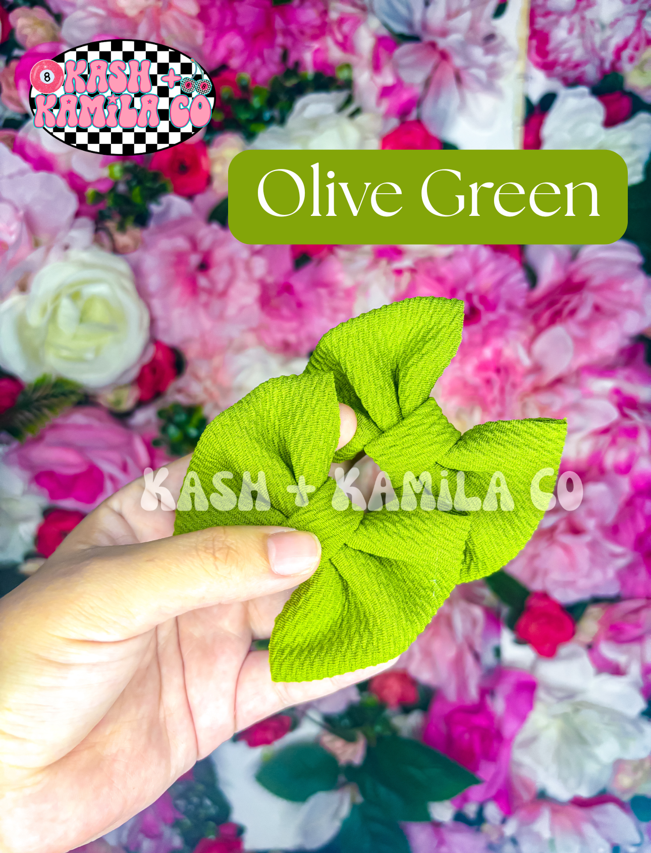 MTO Green Shade Bows & Piggies (Clip/Nylon)