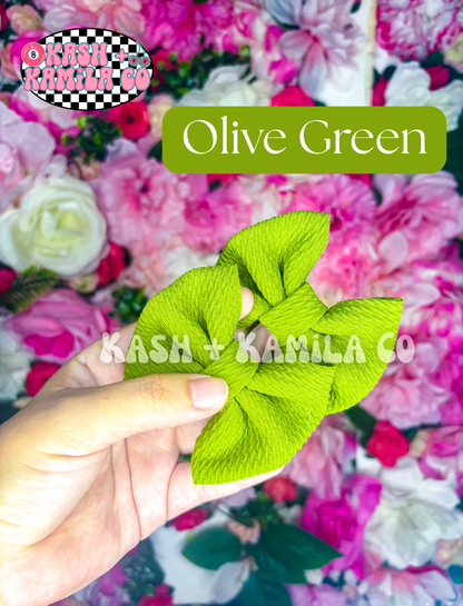 MTO Green Shade Bows & Piggies (Clip/Nylon)