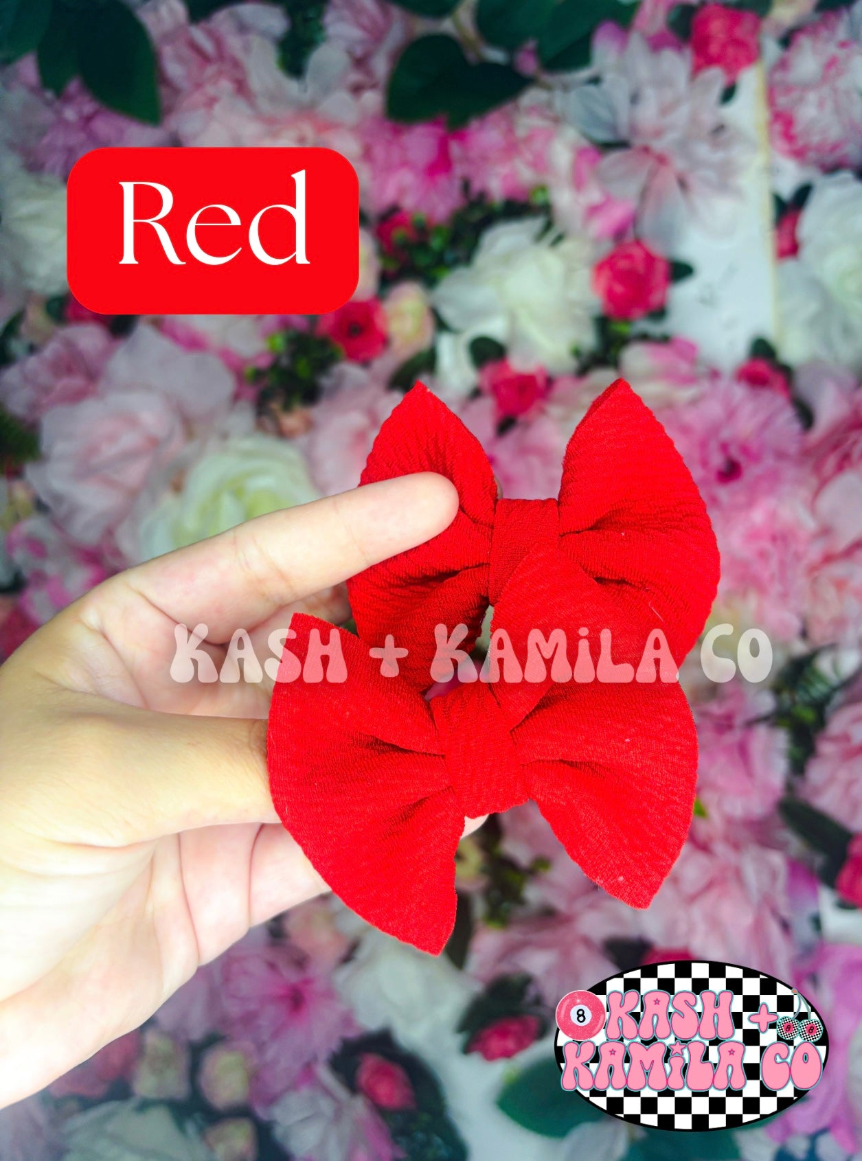 MTO Red/Orange Shades Bows & Piggies (Clip/Nylon)