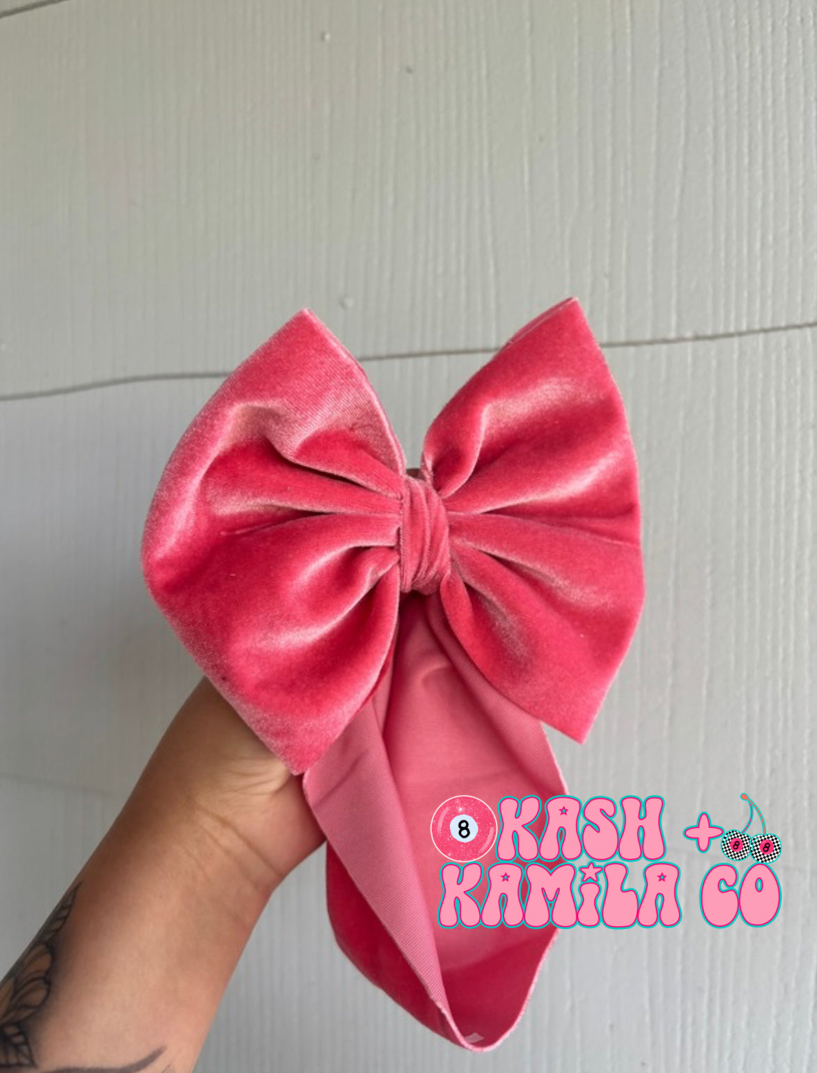 RTS 6” Headwrap Velvet Coral / Baby