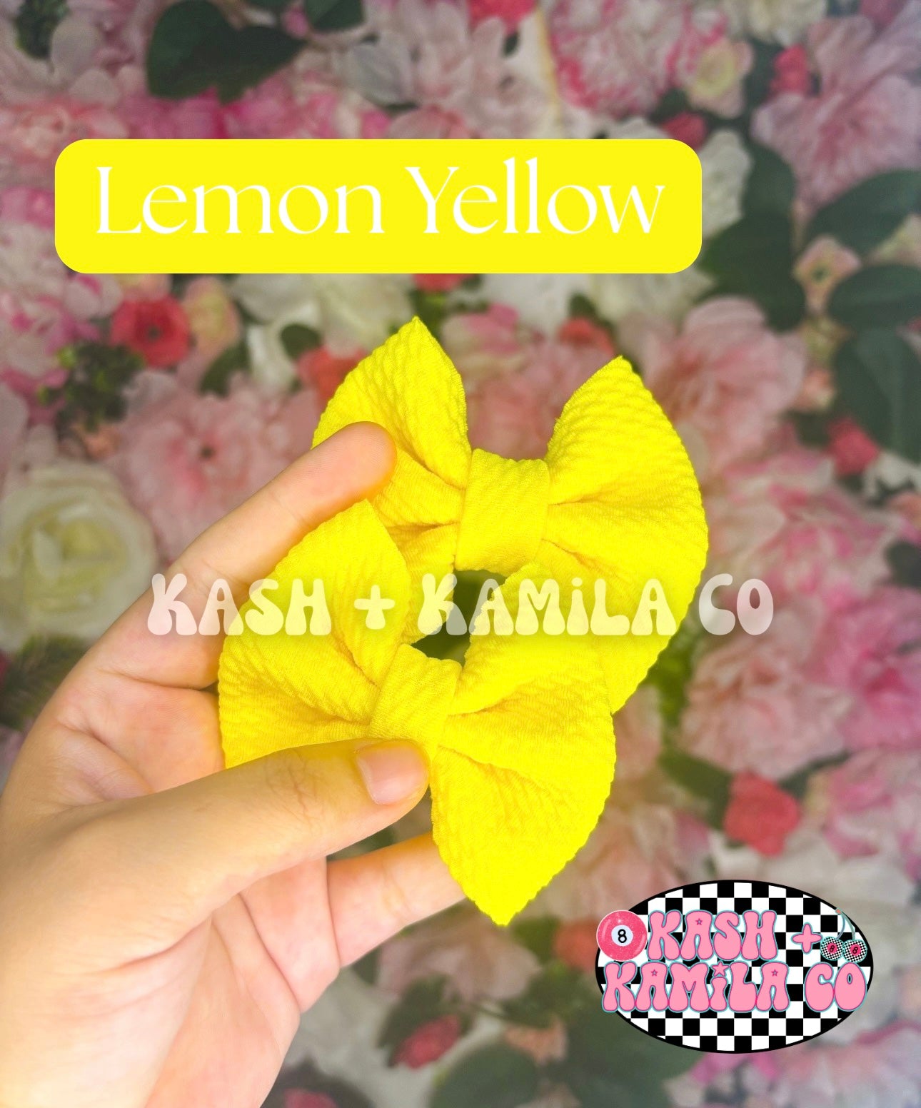 MTO Yellow Shade Bows & Piggies (Clip/Nylon)