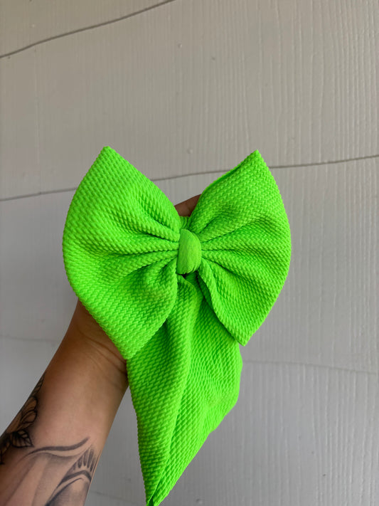 RTS 6” Headwrap Lime Green / Toddler