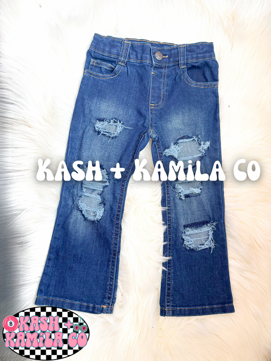 RTS Distressed Jeans Boot Cut 3t