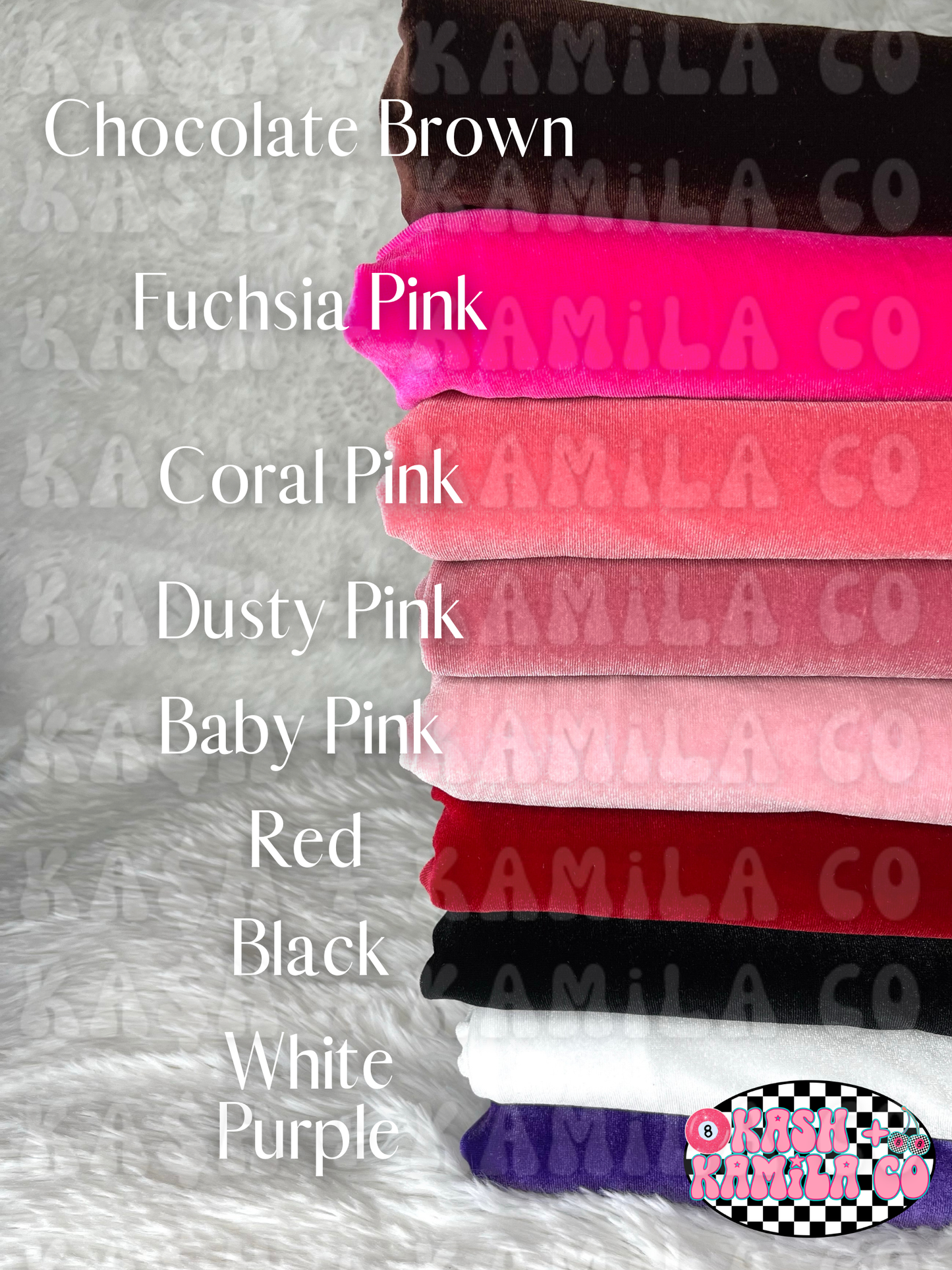 Velvet Solids (4) | Bows & Piggies (Clip/Nylon)