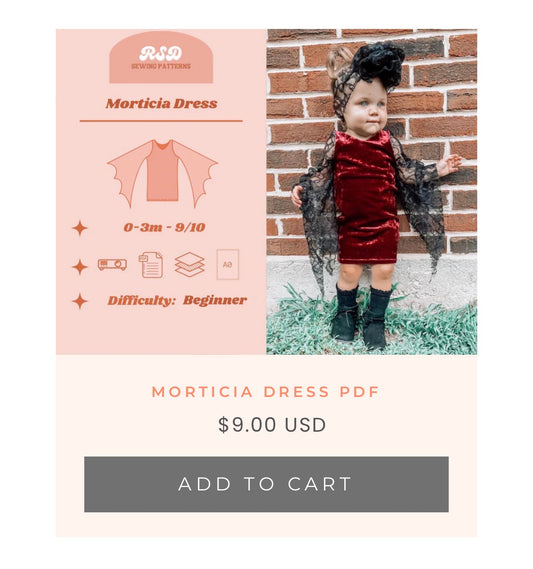 COLLAB Morticia Dress