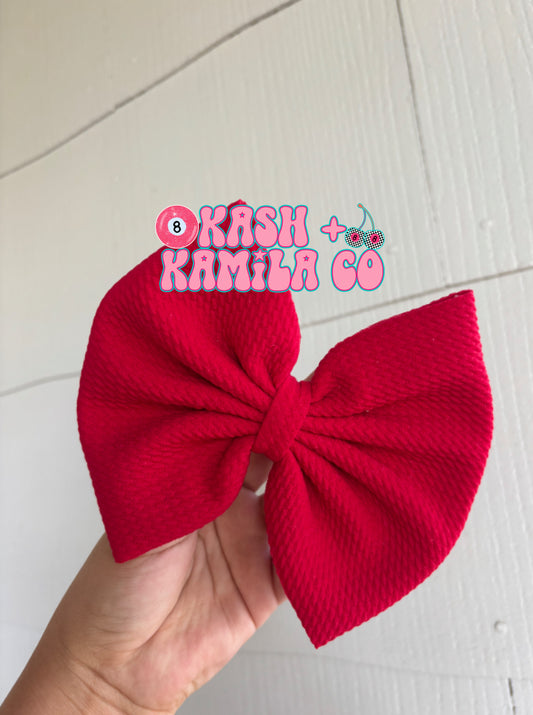 RTS 6” Bow Hot Pink / Clip