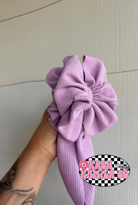 RTS Double Stacked Messy Headwrap Lilac/Toddler