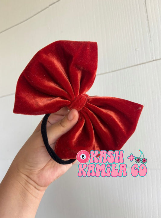 RTS 6” Bow Velvet Rust/Black Nylon