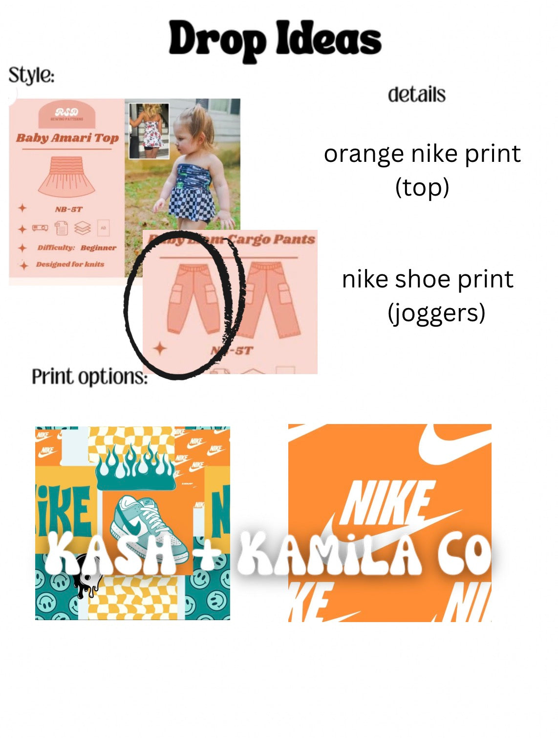 DROP Nike Orange Armani Top & Joggers