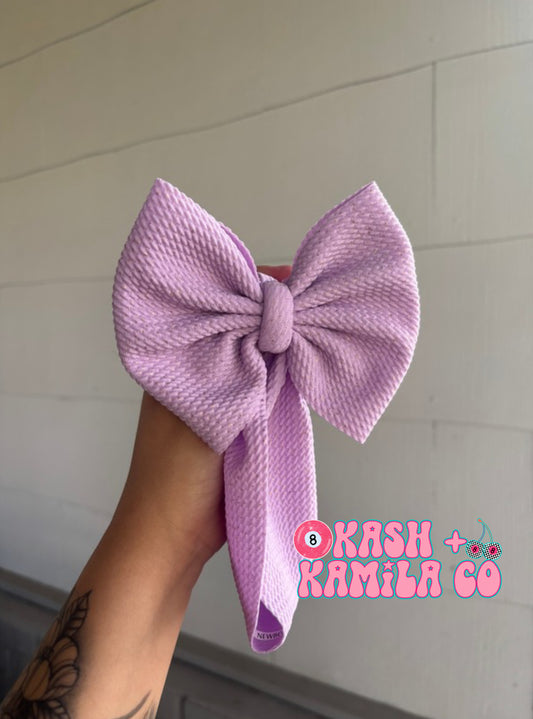 RTS 5” Headwrap Lilac/Newborn