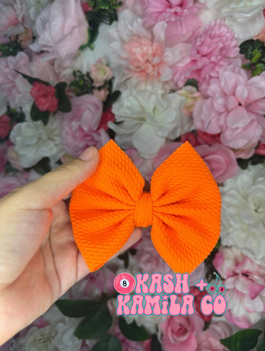 RTS 4” Bow Neon Orange/Clip