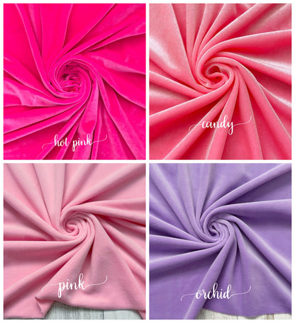 MTO Velvet Solids (5) | Bows & Piggies (Clip/Nylon)