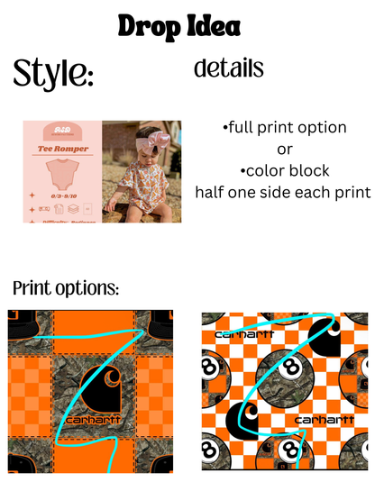 DROP Carhartt Sweater/Tee Romper