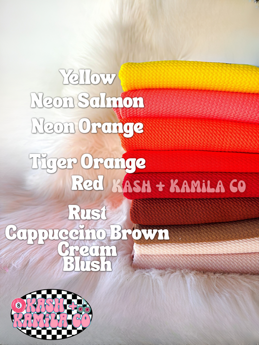 Red/Orange Shades Bows & Piggies (Clip/Nylon)
